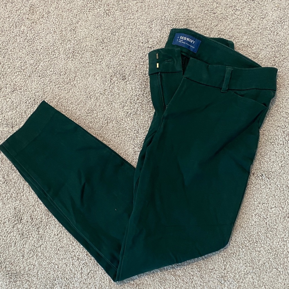 Green Pixie Mid-Rise Pants- Size 4 - image 1